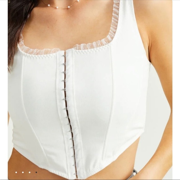 Altar’d State Clara Corset Top in Pink, size small - Picture 6 of 7